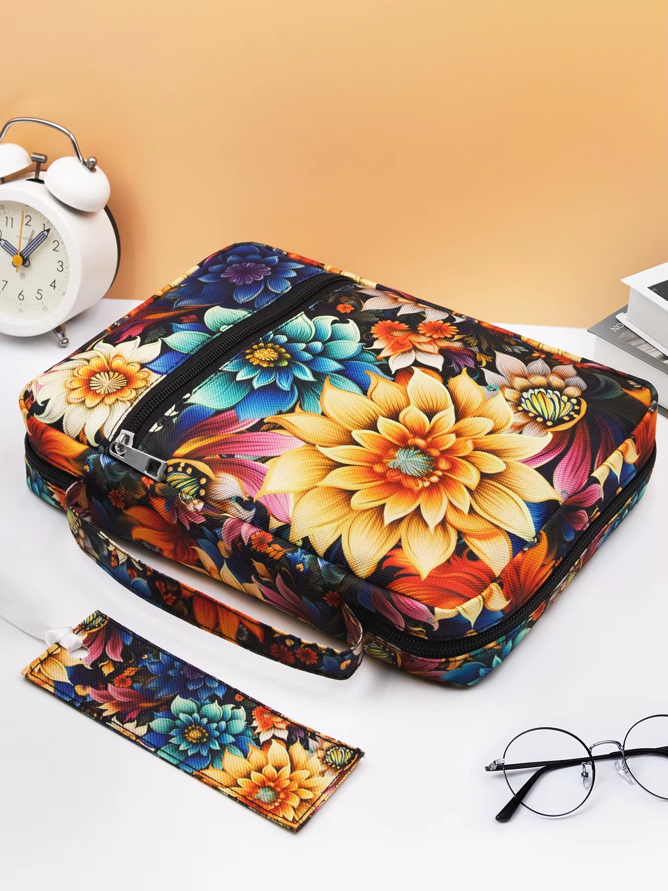 Bible Cover for Women with Flowers Printing, Bible Case,Bible Bag, Study Bible Case,Covers for Bible,Bible Boooks Covers