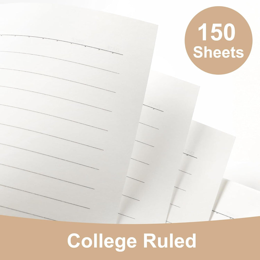 Small Spiral Notebook,300 Pages Hardcover Spiral Notebooks,5.5”X 7.5”College Ruled Notebook,A5 Spiral Bound Journal,Hard Cover Notebooks for Work Writing School,A5 Blue